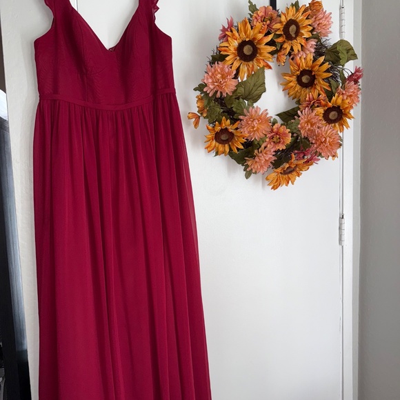 azazie burgundy bridesmaid dress Black Mismatched Spaghetti Strap Sheath Ankle Length Bridesmaid Dresse –  clover sew main image 1